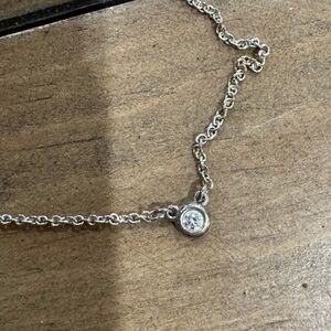 Tiffany & Co Necklace with Floating Diamond